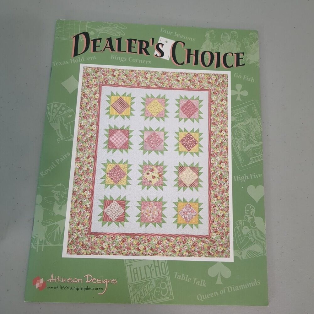 DEALER'S CHOICE 9 QUILT DESIGNS IN DIFFERENT CARD GAMES Pattern